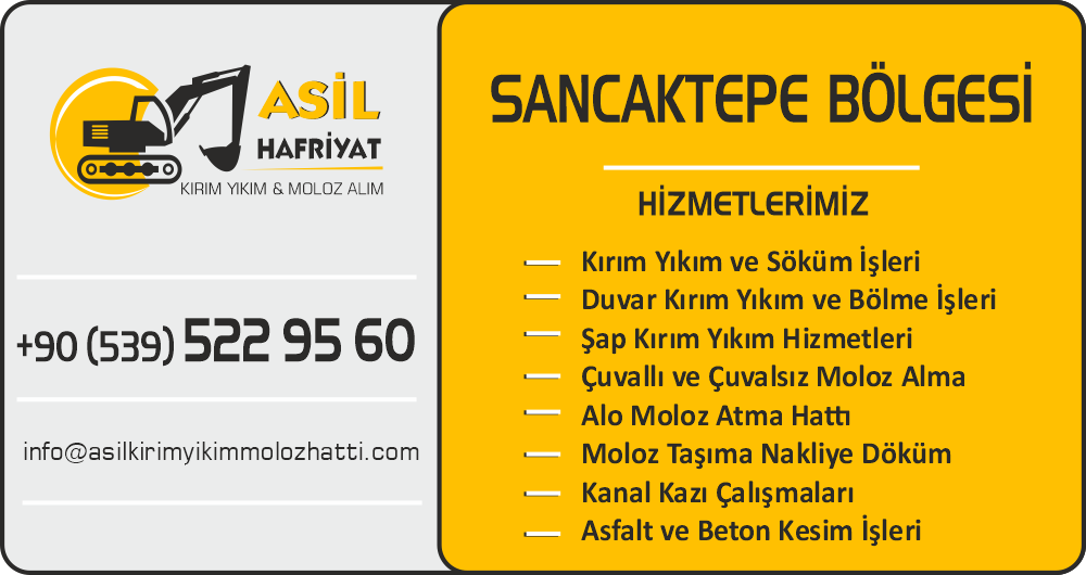 Sancaktepe Kırım Yıkım ve Moloz Atma Toplama Hattı